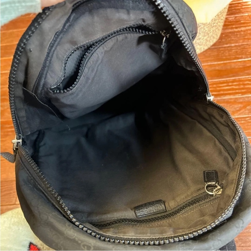 Gucci Monogram Black Backpack - image 3